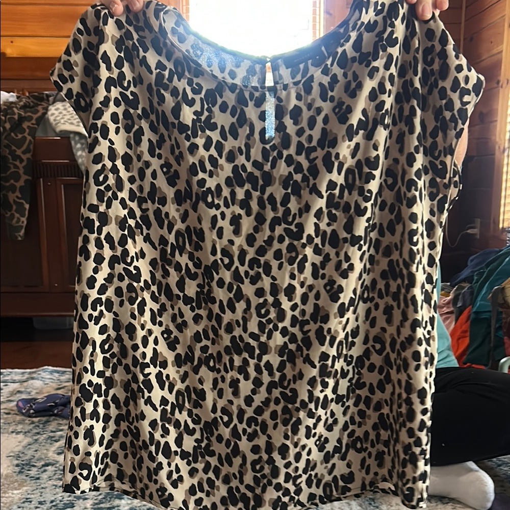 Leopard Print Women's Top
